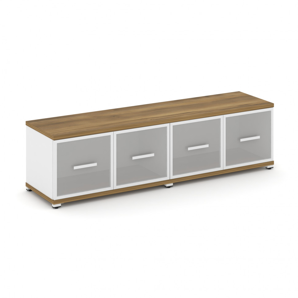 Concept Шкаф 2 широкие секции, 1 ниша CN.STS-123 RMW W Сандал Янтарный/Белый Бриллиант/Металл Белый/