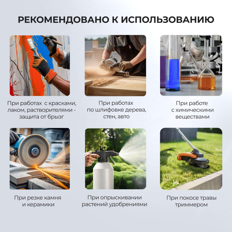 Очки защитные закрытые панорамные I-PROTECT с низким профилем (ОЧК900)