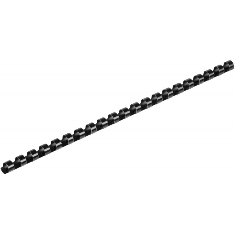 Пружины для переплета пластиковые 21 кольцо, 10 мм, (черные), 100 шт./уп