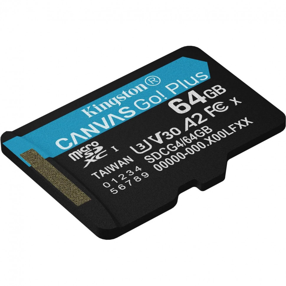Карта памяти microSDXC Kingston SDCG4/64GBSP 64G Go Plus G4 200R V30 Карта памяти microSDXC Kingston SDCG4/64GBSP 64G Go Plus G4 200R V30