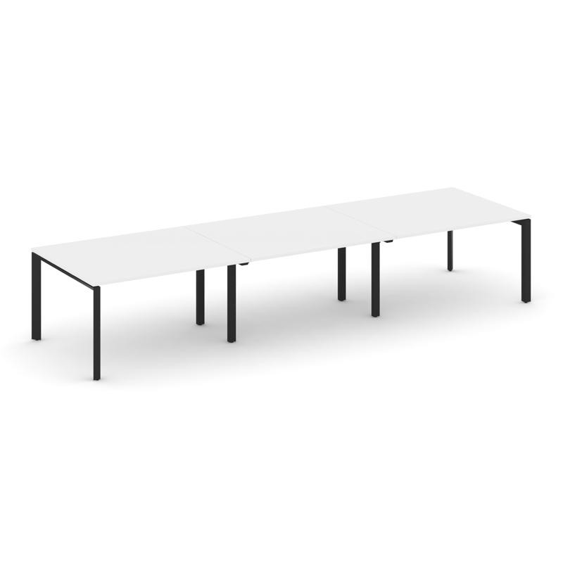 Style Project Стол переговорный SN-59P.SPRG-052.3 Белый/Металл Черный 3540*1180*750