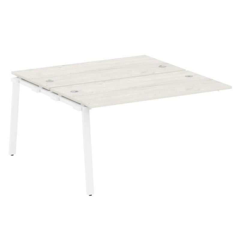 Metal System Проходной элемент рабочей станции на А-образном м/к БА.ПРС-СП-2.3 Дуб Наварра/Металл Бе