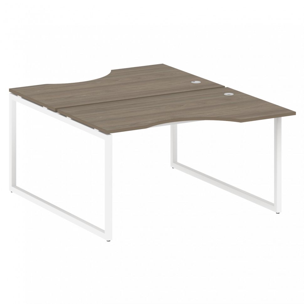 Metal System Quattro Рабочая станция криволинейная на О-образном м/к 40БО.РАС-СА-2.2 Вяз Благородный