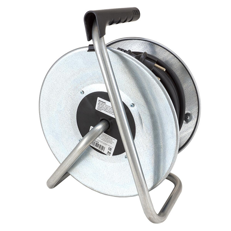 Удлинитель КОМУС КГ 3х1,5кв.мм. 30м 16А 4 гнезда с/з.,с/загл.,термоавт,IP44