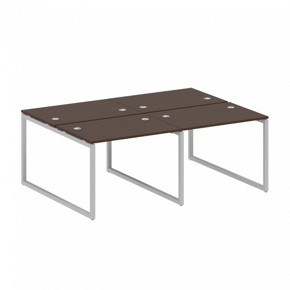 Metal System Quattro Рабочая станция на 4 места на О-образном м/к 40БО.СМ-4.1 Венге Цаво/Металл Серы Metal System Quattro Рабочая станция на 4 места на О-образном м/к 40БО.СМ-4.1 Венге Цаво/Металл Серы