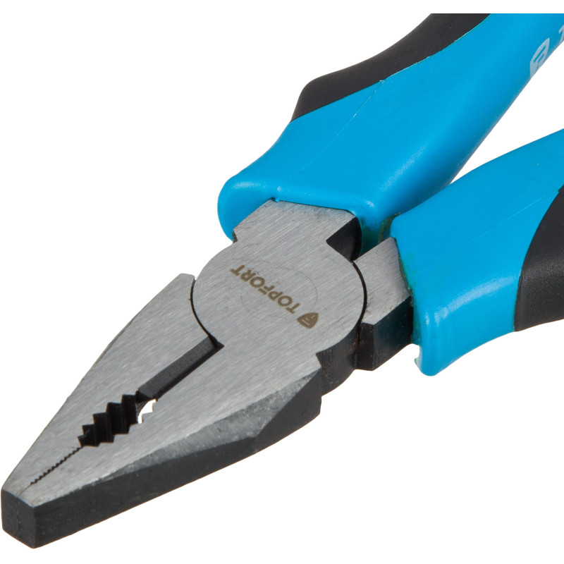 Плоскогубцы 160 мм TOPFORT из углеродистой стали c ручкой из ПВХ