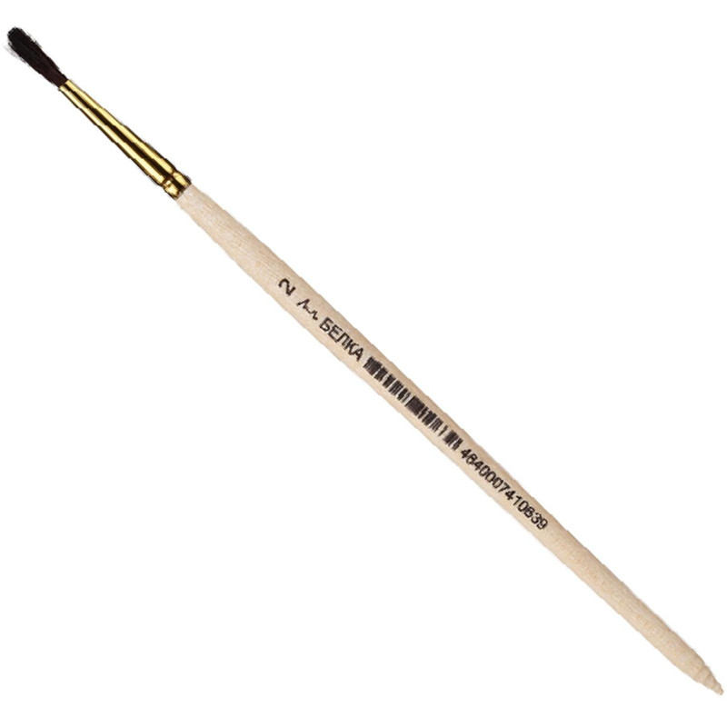 Кисть №1School,белка,круглая,№2