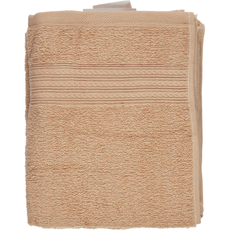Набор полотенец махровых Luscan/бордюр 400г/м2, 50х90 беж, 10шт/уп
