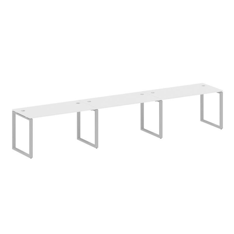 Metal System Рабочая станция на 3 места на О-образном м/к БО.СМ-3.3 Белый/Металл Серый 4200*720*750 Metal System Рабочая станция на 3 места на О-образном м/к БО.СМ-3.3 Белый/Металл Серый 4200*720*750