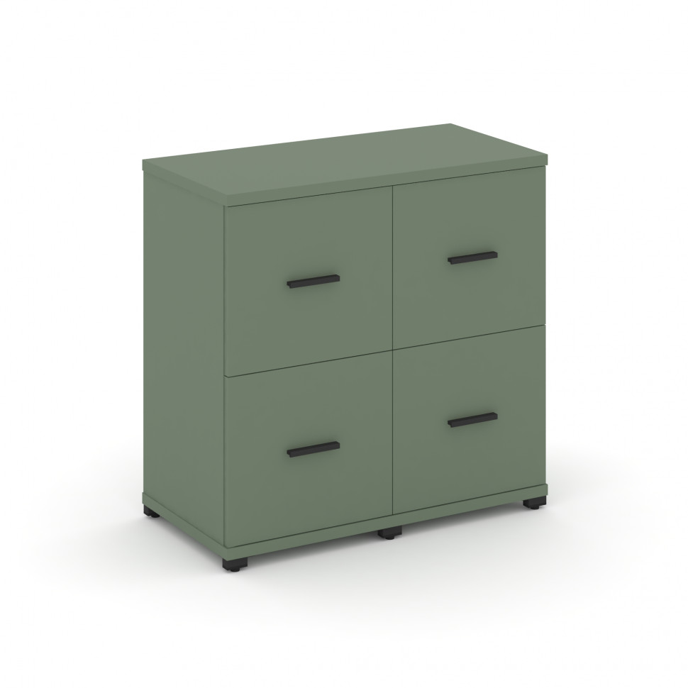 Concept Шкаф 2 узкие секции, 2 ниши CN.STU-222 B Кобо/Металл Черный 836*420*818