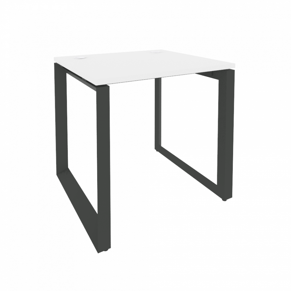 Onix Стол рабочий на О-образном м/к O.MO-SP-0.7 Белый Бриллиант/Металл Антрацит 780*720*750 Onix Стол рабочий на О-образном м/к O.MO-SP-0.7 Белый Бриллиант/Металл Антрацит 780*720*750