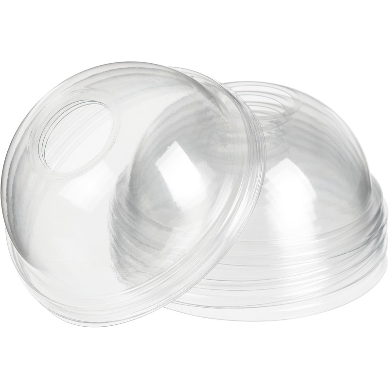 Крышка для стакана d95мм купольная c отверстием ПЭТ 1000шт/кор Крышка для стакана d95мм купольная c отверстием ПЭТ 1000шт/кор