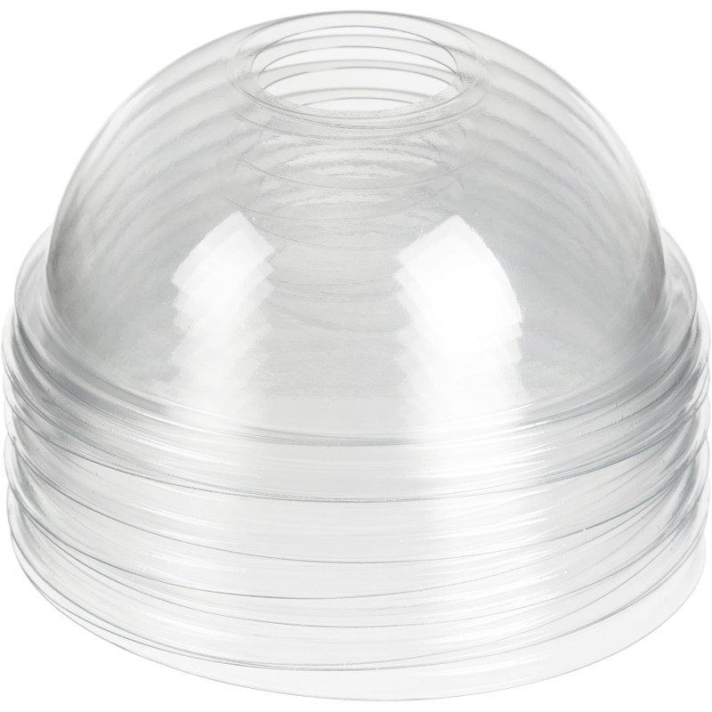 Крышка для стакана d95мм купольная c отверстием ПЭТ 1000шт/кор Крышка для стакана d95мм купольная c отверстием ПЭТ 1000шт/кор
