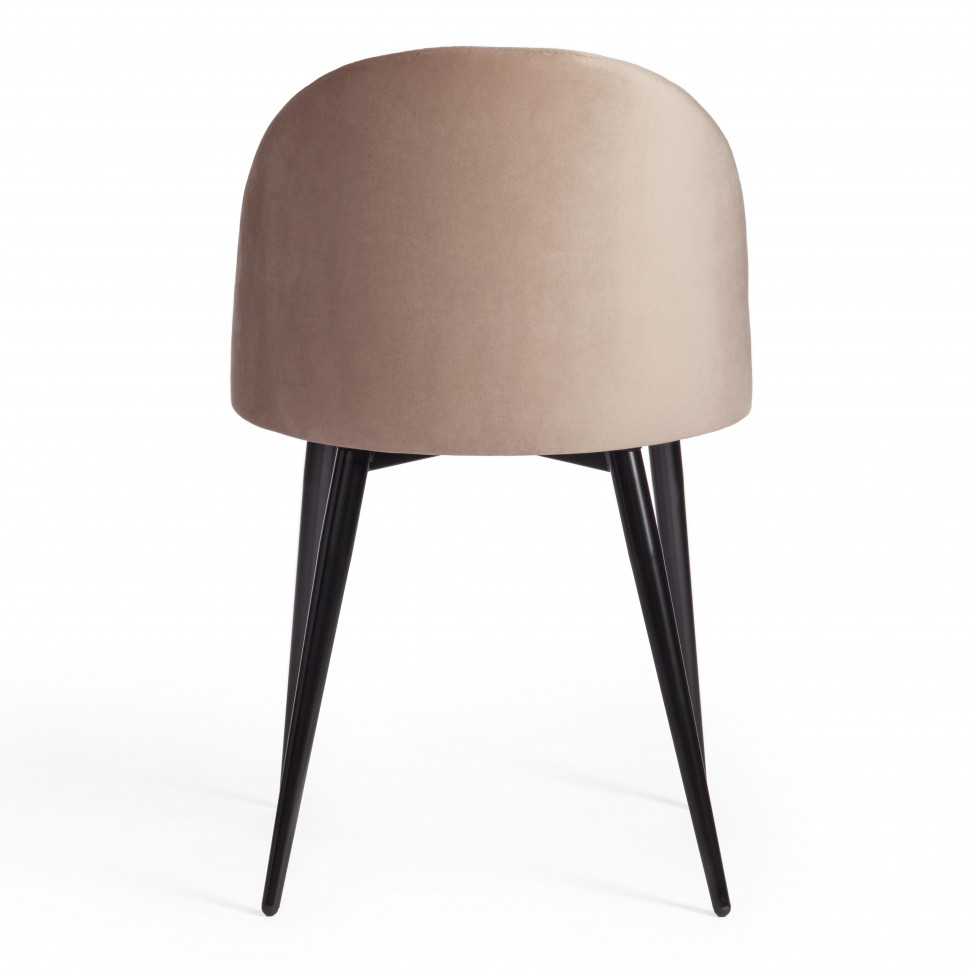 Стул MONRO (mod. 710) / 1 шт. в упаковке ткань/металл, 56х51х80 см, высота до сиденья 47 см, бежевый barkhat 5/черный