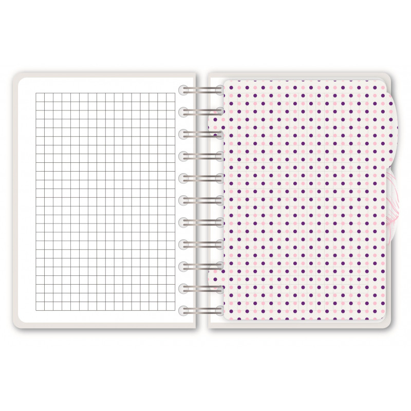 Бизнес-тетрадь А6,120л,кл,спир,пласт Attache Selection Flower Dreams 876753