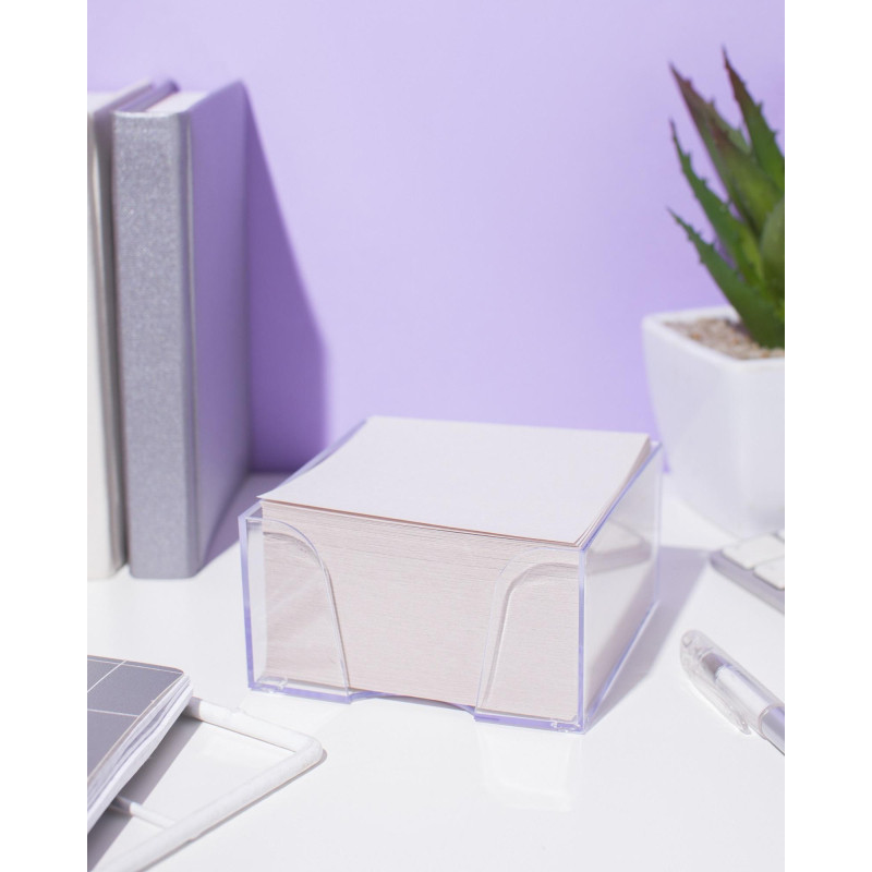 Блок для записей в подставке ATTACHE ЭКОНОМ в стакане 9х9х5 белый