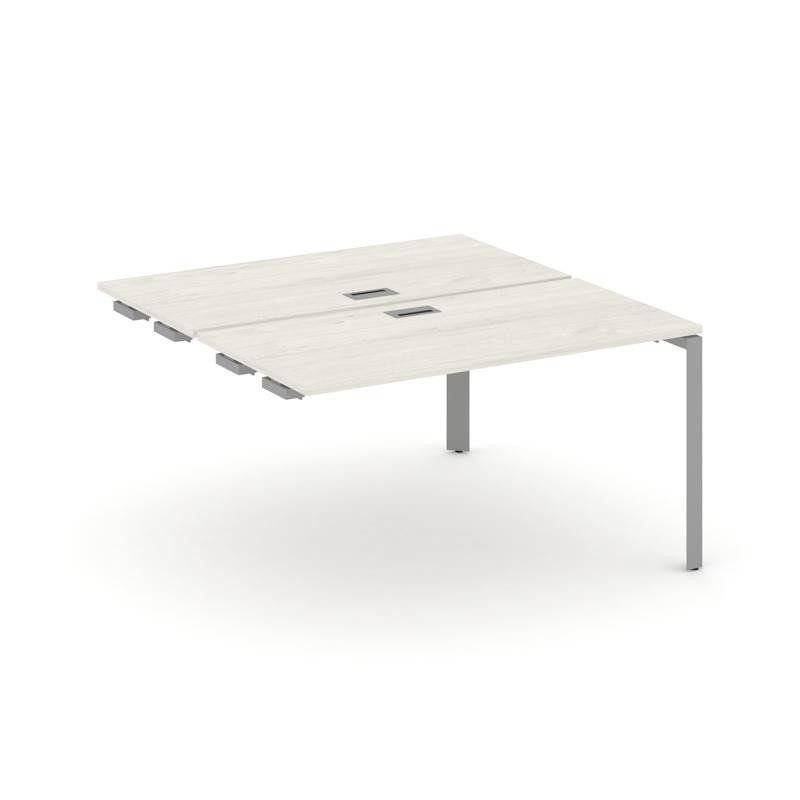 Style Project Стол-приставка к опор. элем. SN-59P.DPRS-022 Дуб Наварра/Металл Серый/Серебро Заглушка