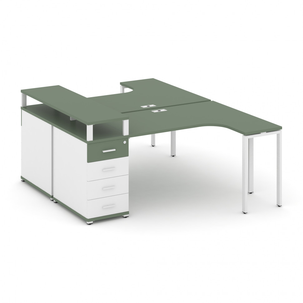 Concept Рабочая станция CN.DSA-405 W Кобо/Белый Бриллиант/Металл Белый 1800*1180*917 Concept Рабочая станция CN.DSA-405 W Кобо/Белый Бриллиант/Металл Белый 1800*1180*917