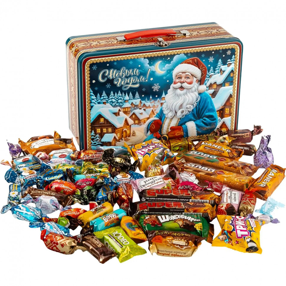 Новогодний сладкий подарок &#039;Праздничная прогулка&#039; 1000 грамм, А25128