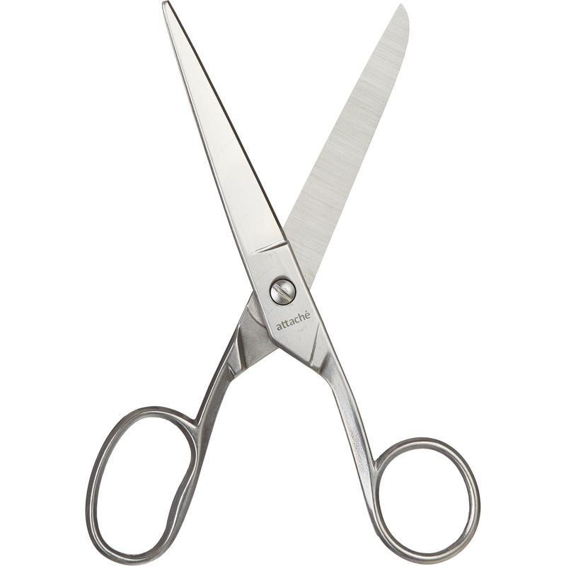 Ножницы Attache Metal 175 мм, ассиметричные ручки,цельнометаллические