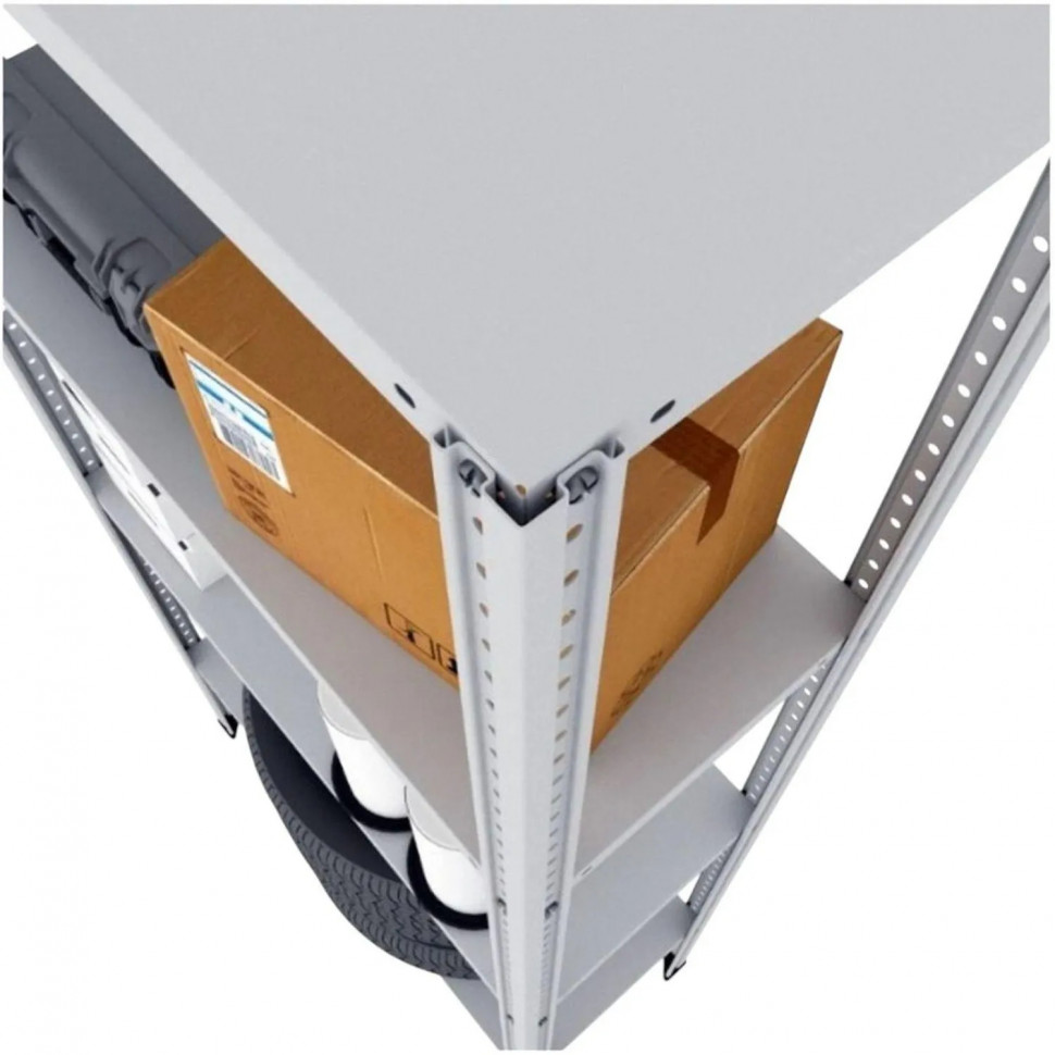 Стеллаж металлический ЗМИ METOS с 4-мя полками 1810x700x400