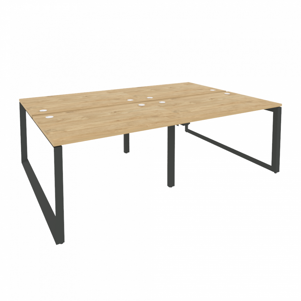 Onix Рабочая станция на О-образном м/к O.MO-D.RS-4.2.8 Тиквуд Светлый/Металл Антрацит 2360*1635*750