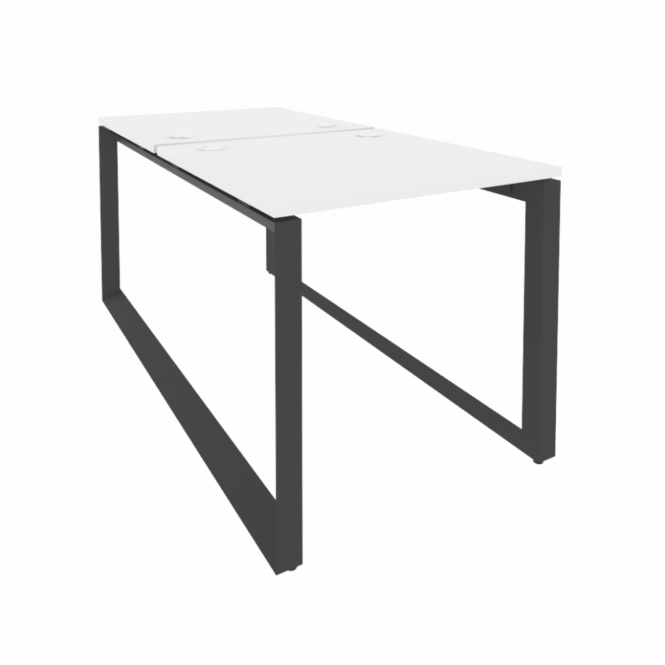 Onix Рабочая станция на О-образном м/к O.MO-D.RS-2.0.8 Белый Бриллиант/Металл Антрацит 780*1635*750