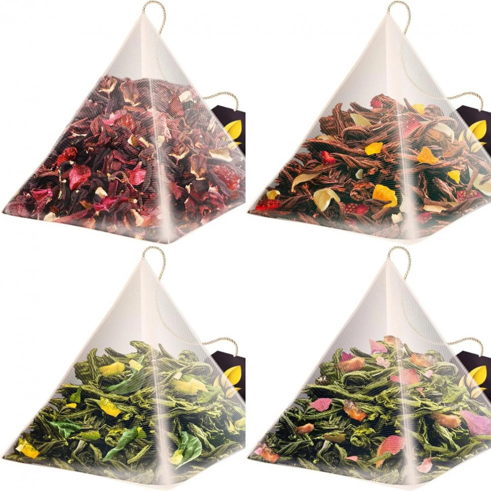 Чай Curtis Positive Vibes Tea Set ассорти, 4 вкуса, 20 пирамидок