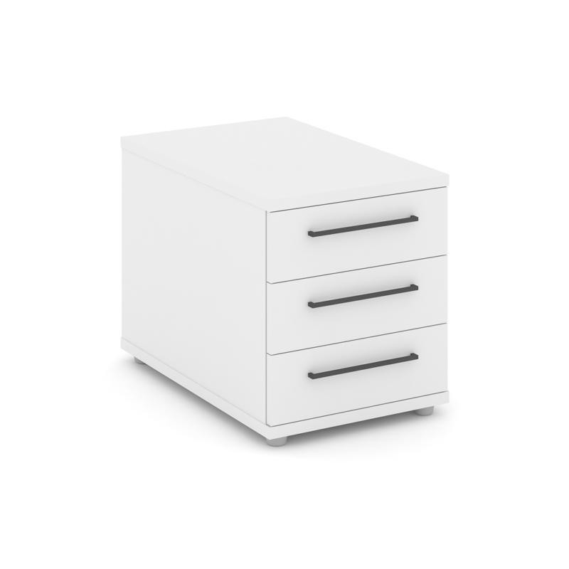 Rift Тумба опорная/приставная RF.TOP-001 Белый Бриллиант/Черный Ручки 600*450*523