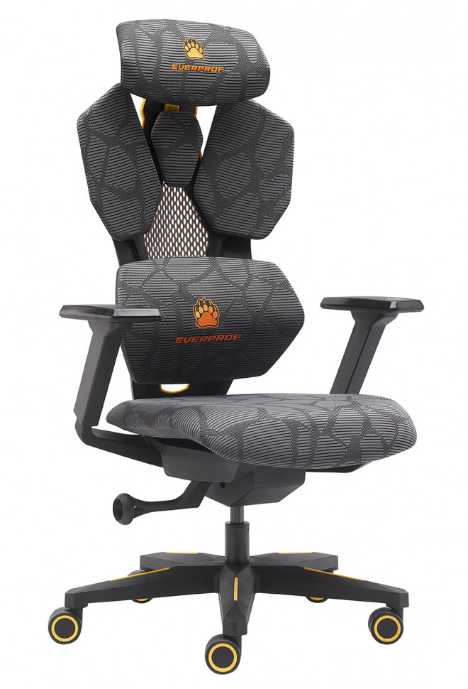 Геймерское кресло Everprof Tiger (Тайгер) Сетка Серый