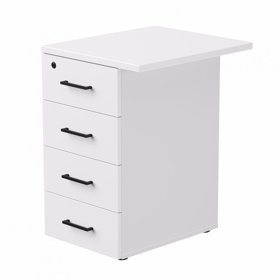 Тумба приставная Everprof EVO (ЭВО) с топом 510х600x755 Белый