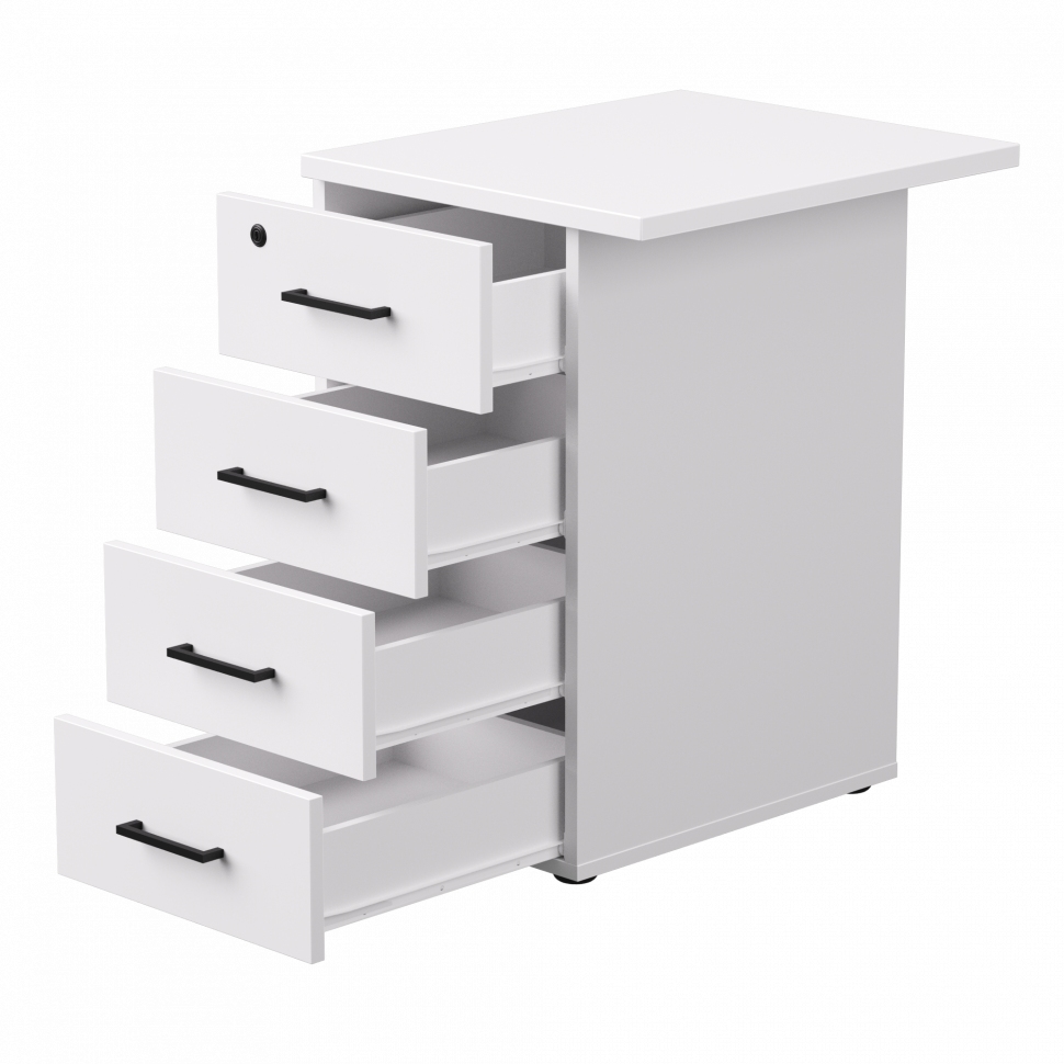 Тумба приставная Everprof EVO (ЭВО) с топом 510х600x755 Белый