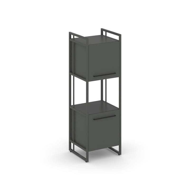 Rift Шкаф 3 ниши узкий RF.SU-33 (U) Антрацит NEW/Металл Антрацит NEW/Черный Ручки 420*396*1286