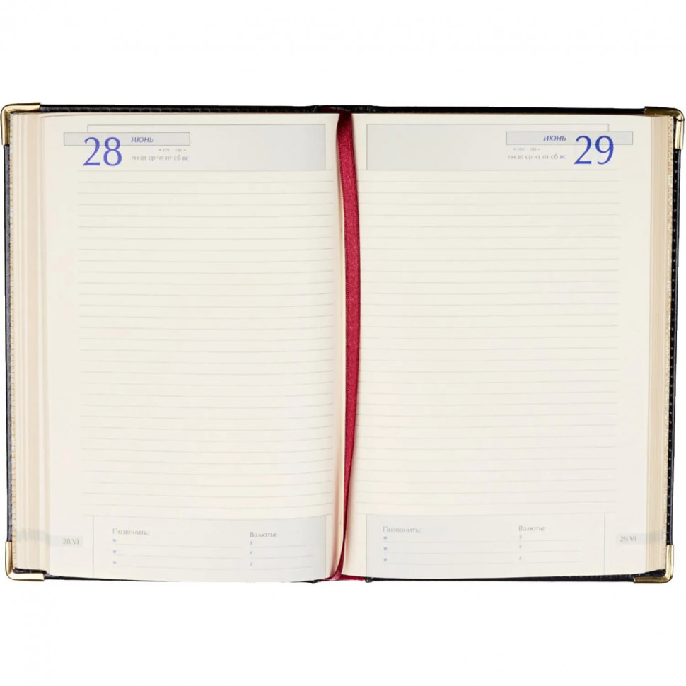 Ежедневник полудатированный черный А5 IMPERIUM 3-023/120