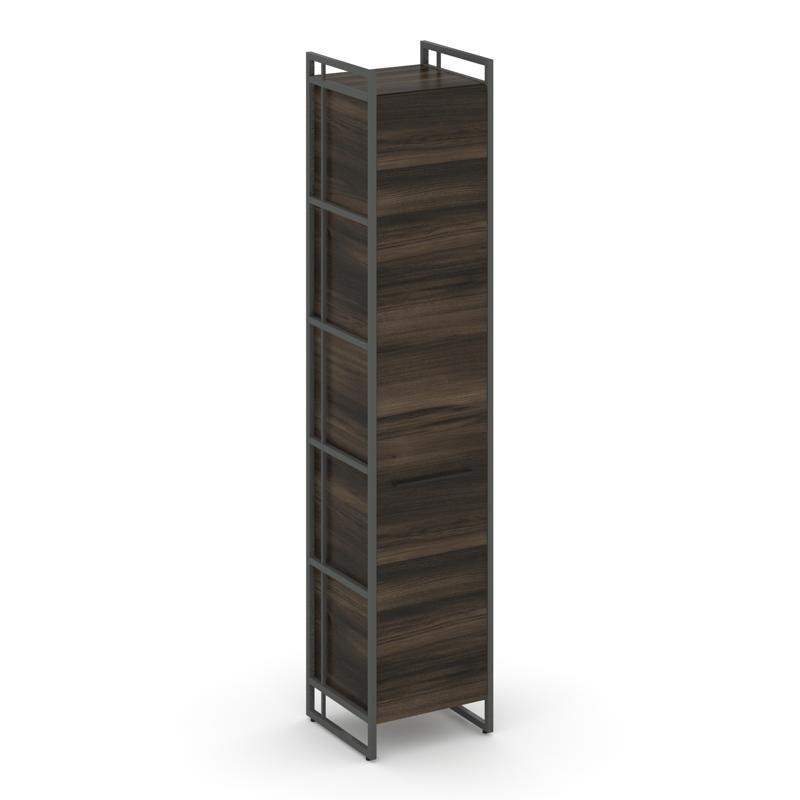 Rift Шкаф 5 ниш узкий RF.SU-51 (L) Дуб Мали/Металл Антрацит/Черный Ручки 420*396*2010