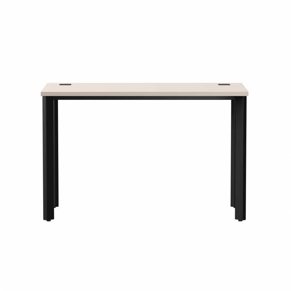 Стол прямой Everprof EVO (ЭВО) на металлокаркасе 1180х670х755 мм опоры 45гр Кашемир/Черный