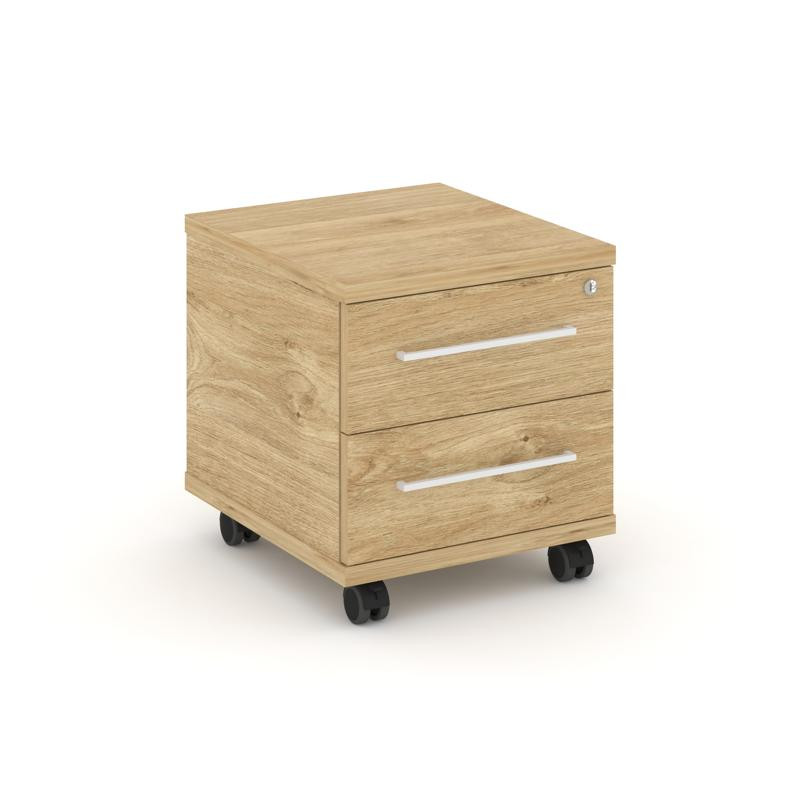 Rift Тумба мобильная усиленная RF.TM-001 Тиквуд Светлый/Белый Ручки 416*460*448