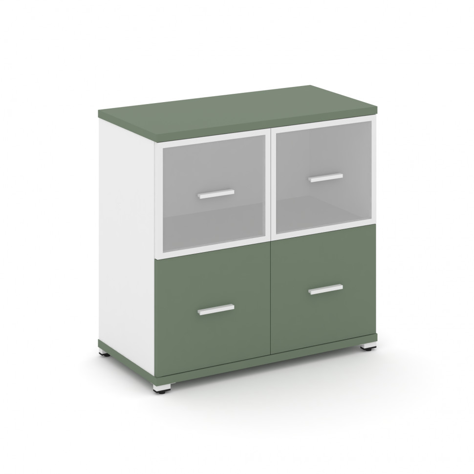 Concept Шкаф 1 широкая секция, 2 ниши CN.STS-212 RMW W Кобо/Белый Бриллиант/Металл Белый/Сатин 836*4