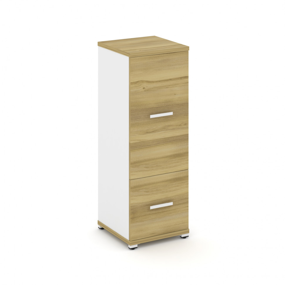 Concept Шкаф 1 узкая секция, 3 ниши CN.STU-312 W Дуб Винченцо/Белый Бриллиант/Металл Белый 420*420*1