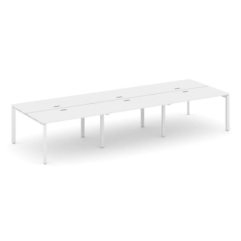 Style Project Рабочая станция двухсторонняя SN-59P.DRS-084 Белый/Металл Белый/Белый Заглушка 4740*16