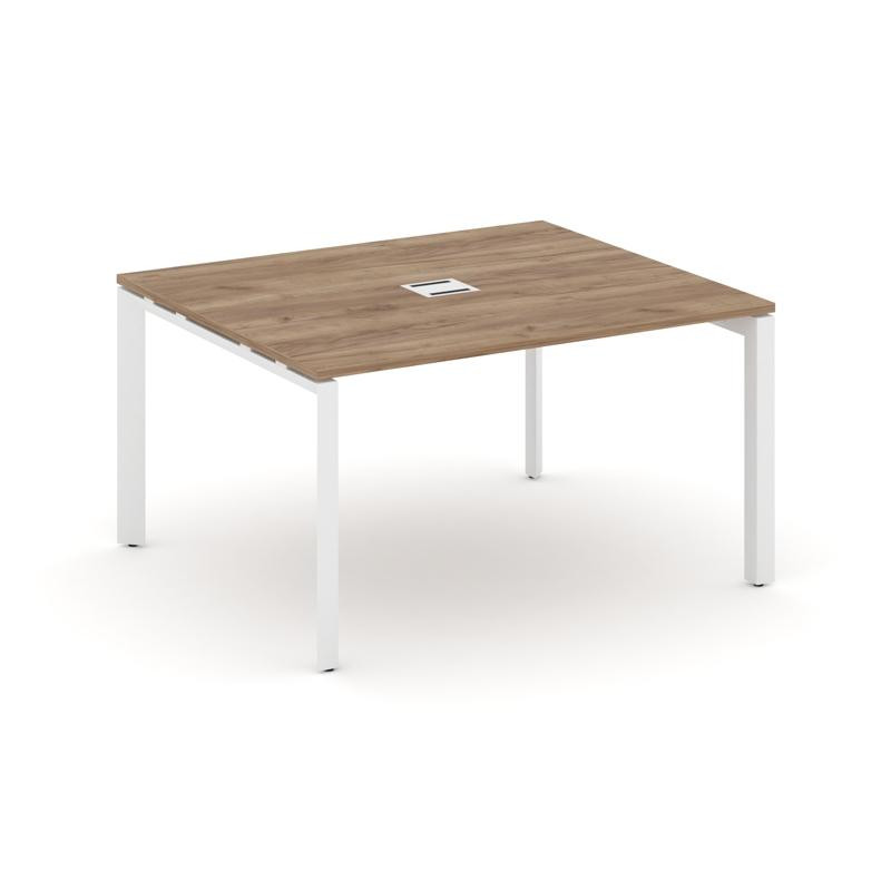 Style Project Стол переговорный SN-59P.SPRG-032 Дуб Табак/Металл Белый 1180*1180*750