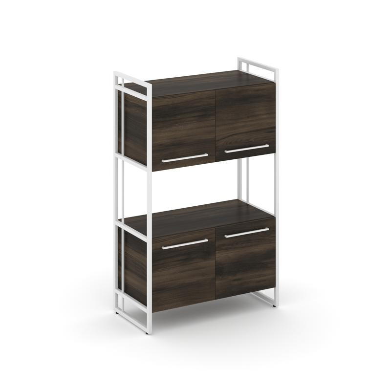 Rift Шкаф 3 ниши широкий RF.SS-33 Дуб Мали/Металл Белый/Белый Ручки 798*396*1286