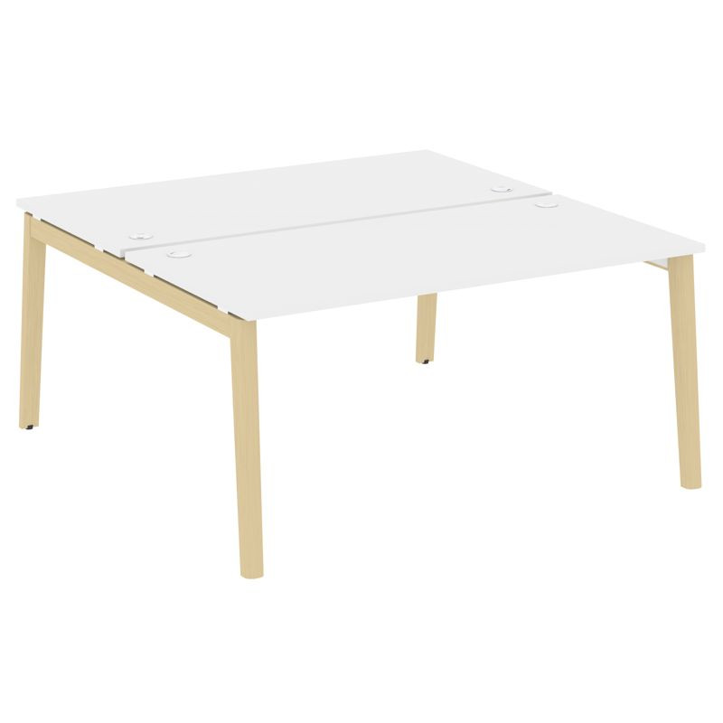 Onix Wood Рабочая станция OW.D.RS-2.4.8 Белый Бриллиант/Дуб Светлый/Металл Белый 1580*1635*750