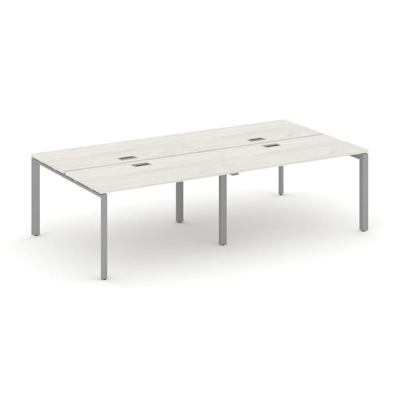 Style Project Рабочая станция двухсторонняя SN-59P.DRS-054 Дуб Наварра/Металл Серый/Серебро Заглушка