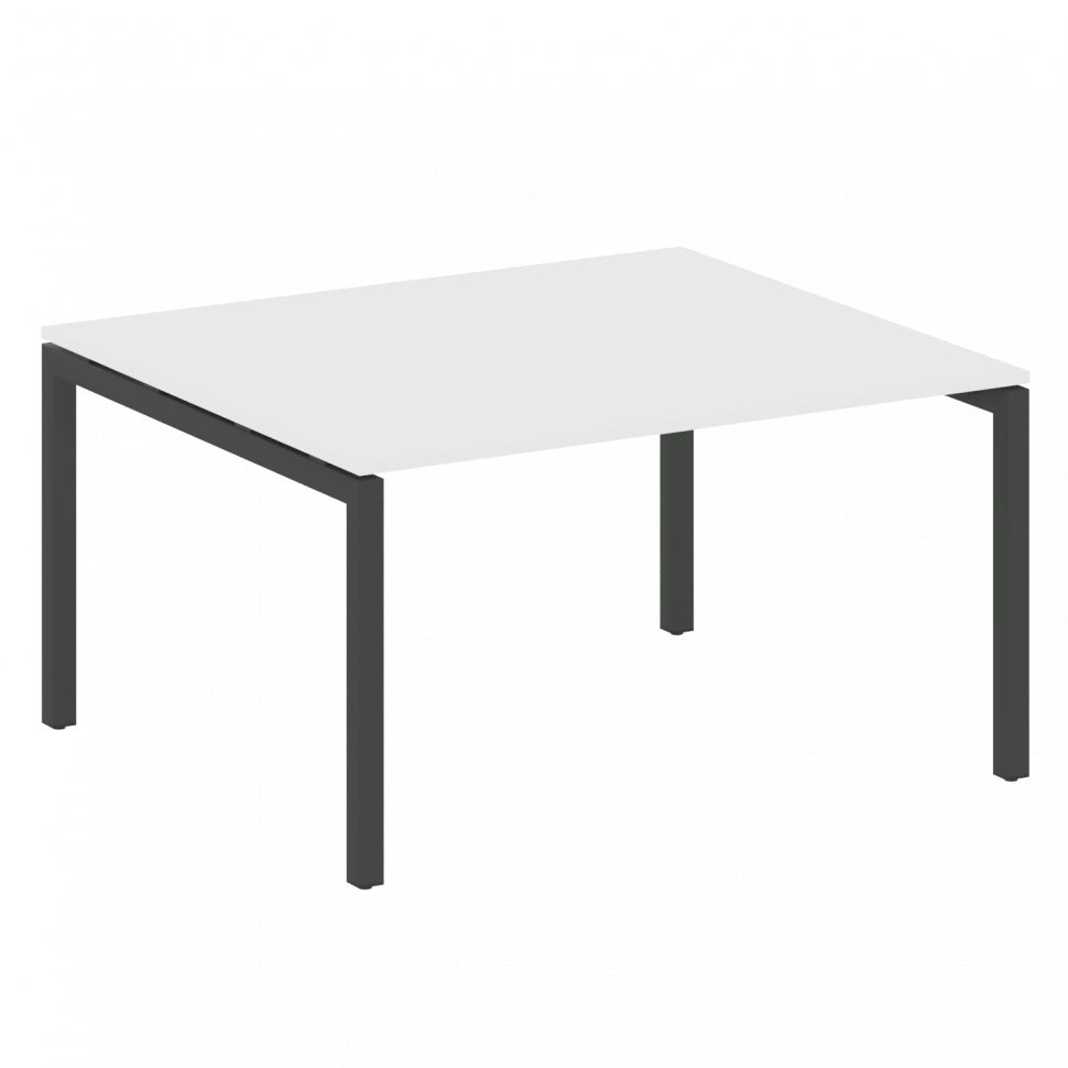Metal System Quattro Переговорный стол (1 столешница) на П-образном м/к 50БП.ПРГ-1.3 Белый/Металл Ан
