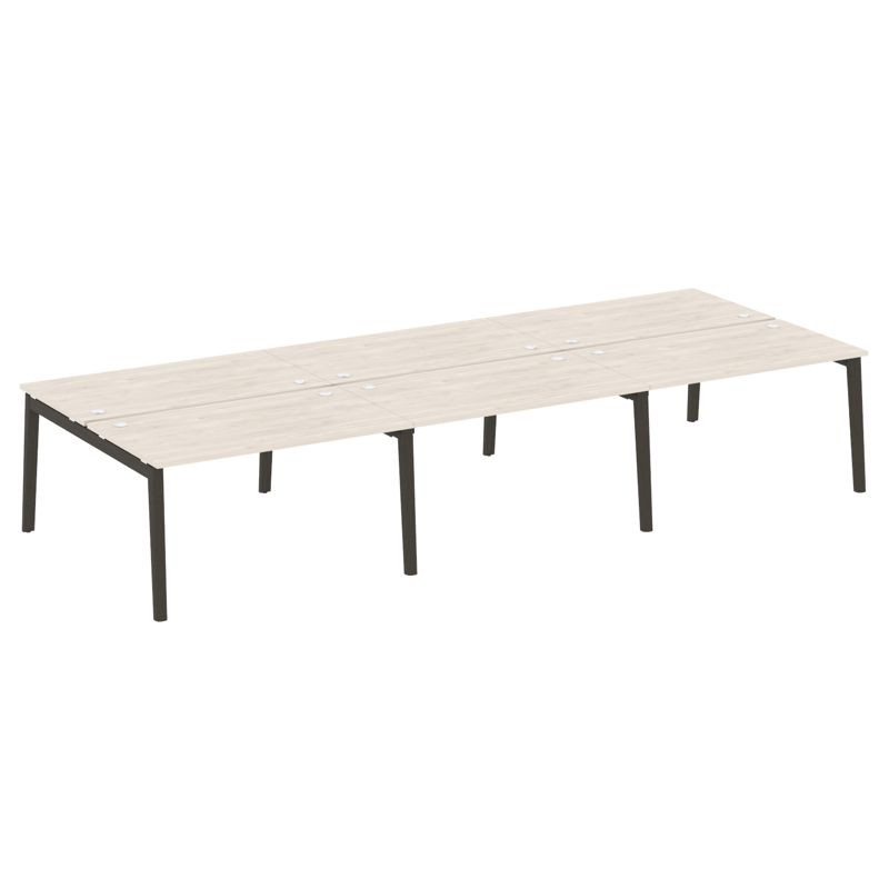 Onix Wood Рабочая станция OW.D.RS-6.3.8 Денвер Светлый/Дуб Темный/Металл Антрацит 4140*1635*750