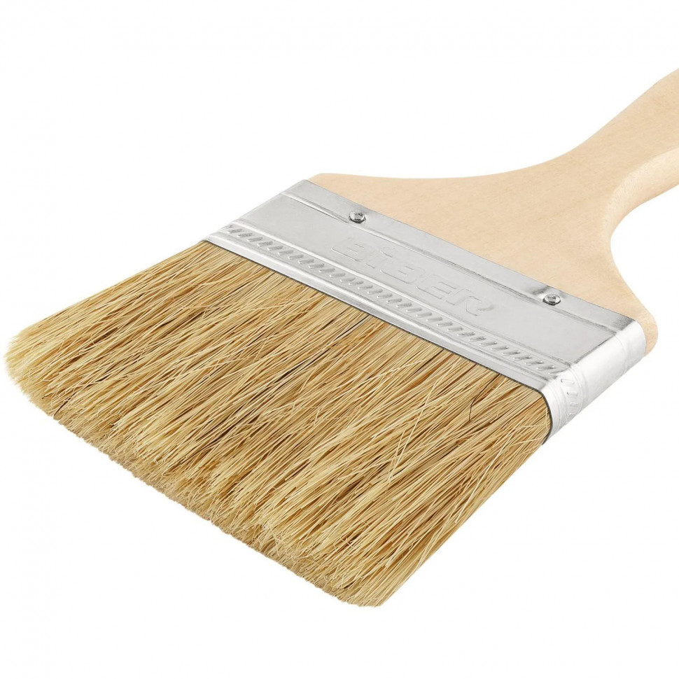 Кисть флейцевая БИБЕР 31116 Эконом натуральная щетина, 100 мм СПб