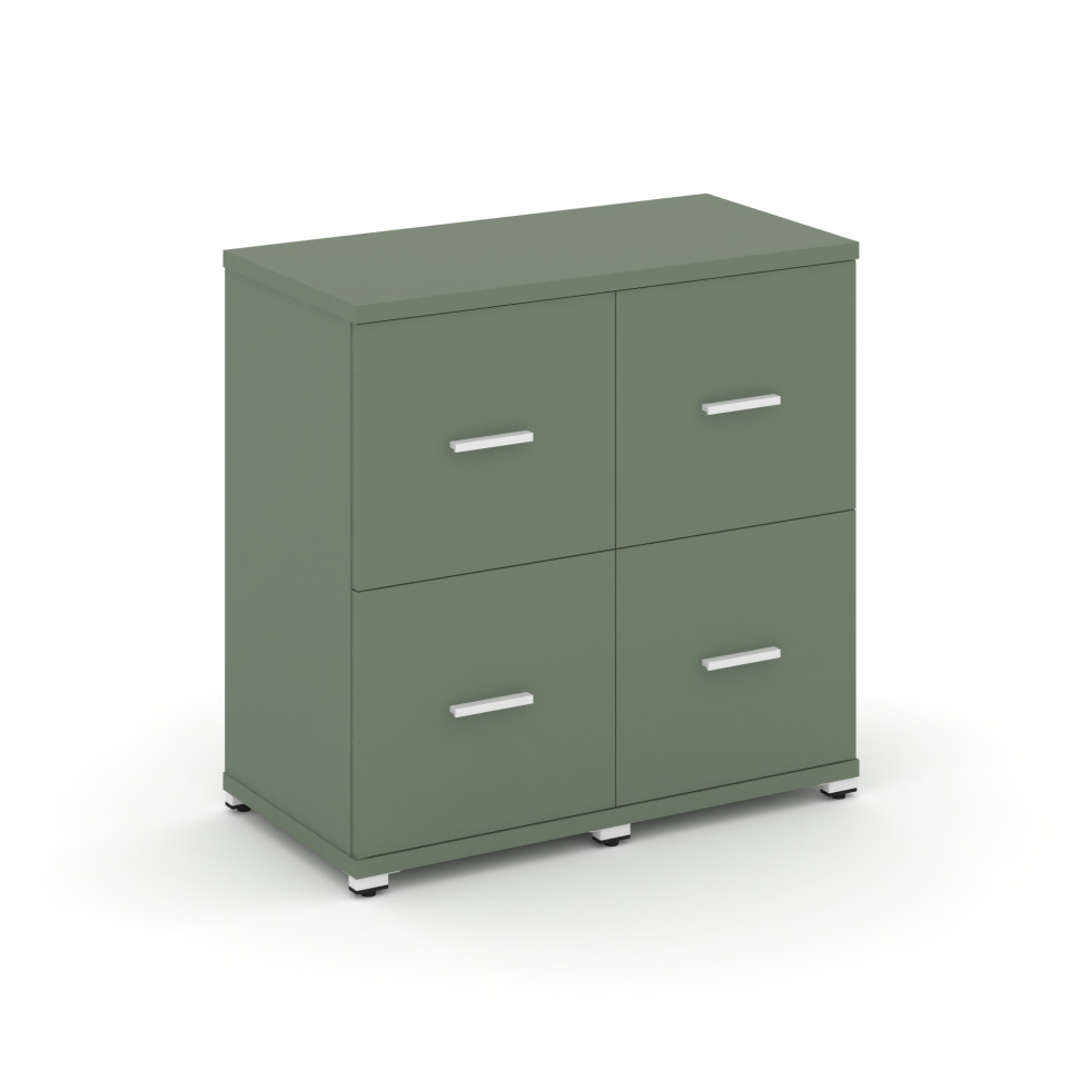 Concept Шкаф 2 узкие секции, 2 ниши CN.STU-222 W Кобо/Металл Белый 836*420*818