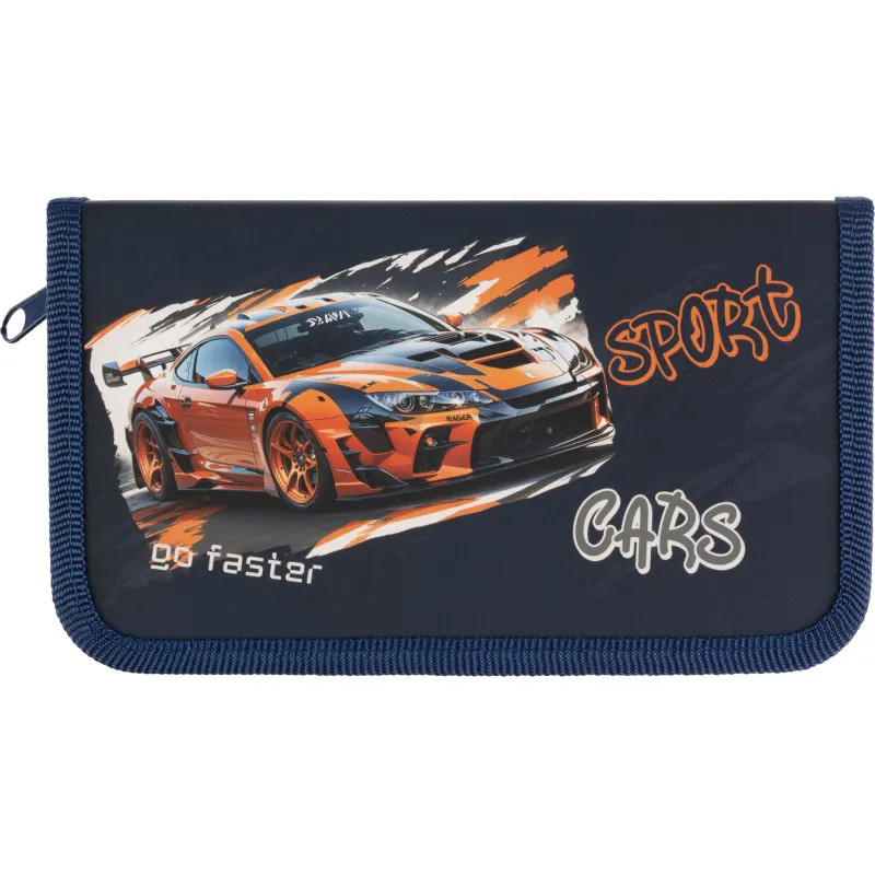 Пенал Спорткары , ламинат, софт тач, 1 отд., 190x110 мм 88440