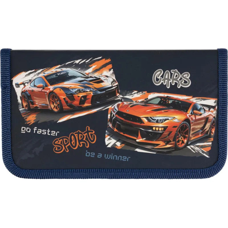 Пенал Спорткары , ламинат, софт тач, 1 отд., 190x110 мм 88440
